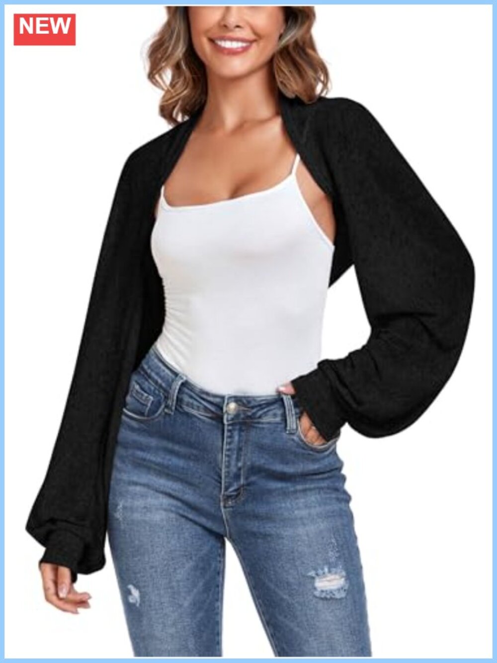 Sheer Shrug Long Sleeve Bolero Y2K Tie Front Cardigan Knit